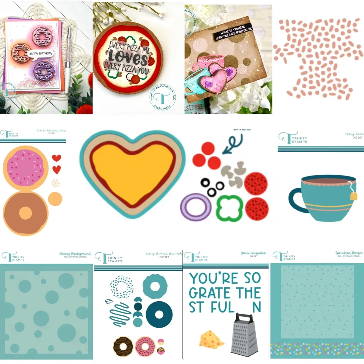 Candle Sachet - Serca Pizza Metalowe matryce do wycinania