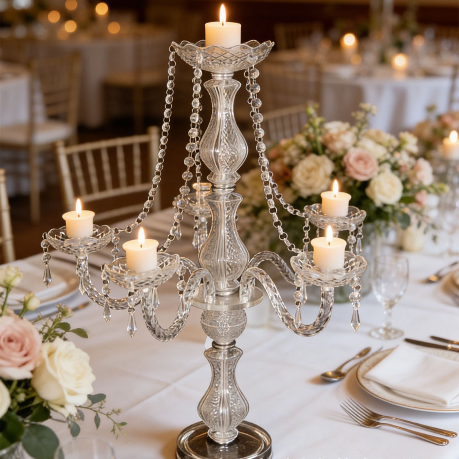 Kryształowy Kandelabr Eleganck – Candle Holder Supplies recenzja i cena