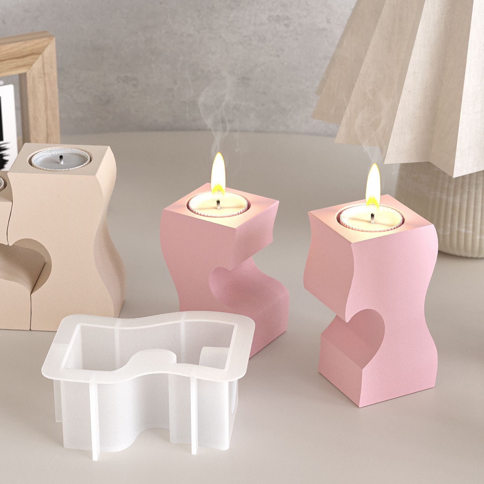 S Heart Candlestick Silicone M – Candle Making Supplies For Beginners recenzja i cena